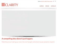 Tablet Screenshot of claritygroup.com